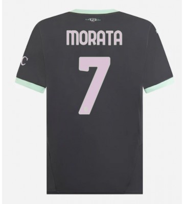 AC Milan Alvaro Morata #7 Tercera Equipación 2024-25 Manga Corta